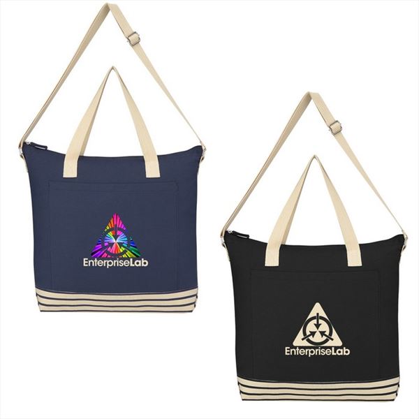JH3247 Bottom Line Cotton Tote Bag With Custom Imprint